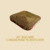 XL 20" Square Cardboard scratcher soft edges cat scratcher