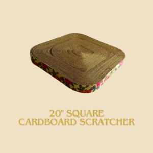 XL 20" Square Cardboard scratcher soft edges cat scratcher