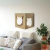 Cat Box Wall Mount Cat Shape window - Perching and Sleeping Spot