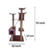No-fur Marshmellow Cat Tower Condo Scratcher - 6ft tall outdoor structure - Easy Cleaning