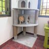 Capachinu 5ft Cat Tree Condo House with Dual Hideouts & Scratching Posts – Ideal for 2-3 Cats