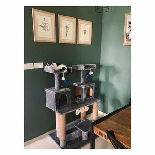 250295249_307595994217786_5469226566009792440_n Snowfall 4ft Cat Tower Condo House with Dual Boxes & Scratch Posts – Ideal for Multi-Cat Homes
