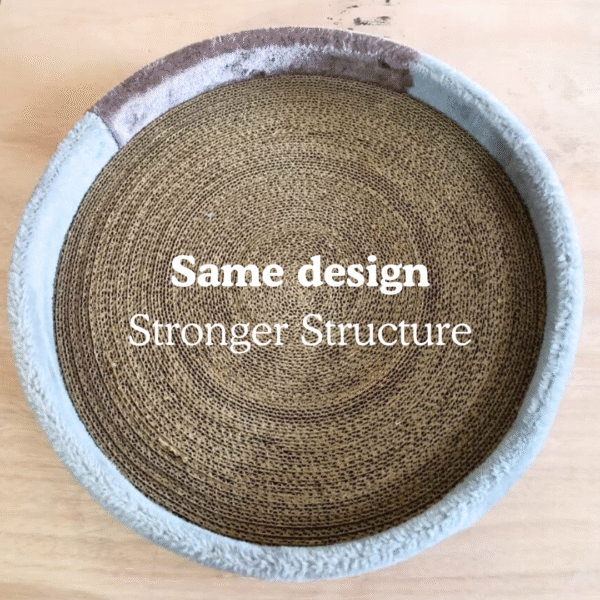 Plywood Basket Cardboard Scratcher 15" Inner Diameter