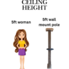 5ft climber 5ft Wall Mount Climber