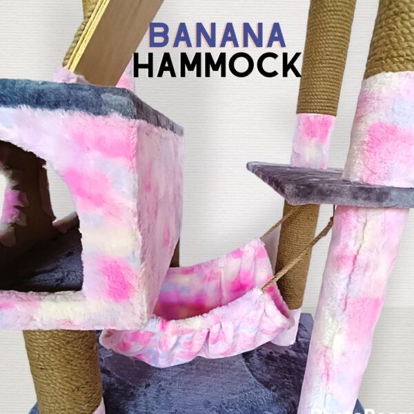 Marshmellow Super Duper Deluxe 6.5ft Cat Tower Condo with Baskets, Hammocks & Scratcher – For Multi-Cat Homes