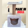 Goodly 2-Sided Cat Tower Condo Scratcher – 2ft Tall with Comfy Seating for Adult Cats