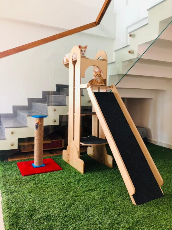 IMG-20210525-WA0005 Jungle Gym – 5ft Tall Premium Cat Tower with Scratcher & Climbing Slider