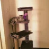 Fur Peppermint Cat Tower and Scratching Pole Tower - 4ft Tall - Adult Cats - Ideal for Old Cats
