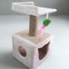 Goodly 2-Sided Cat Tower Condo Scratcher – 2ft Tall with Comfy Seating for Adult Cats