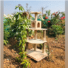 Basic Castle Tower Scratcher Condo - 5ft tall cat tree - Cozy Condo