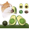 Avacado Catnip Ball Toy for Cats Interactive Cat Toy Rotating Paw Catnip Ball Kitten Pet Self-Healing Cleaning Teeth Chew Toys Cat Wall Treats for Cats Lick
