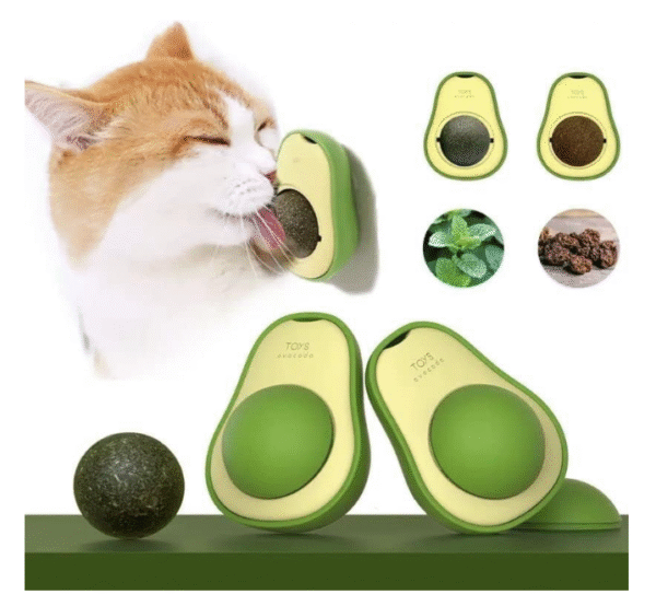 Screenshot 2025-06-20 140232 Avacado Catnip Ball Toy for Cats Interactive Cat Toy Rotating Paw Catnip Ball Kitten Pet Self-Healing Cleaning Teeth Chew Toys Cat Wall Treats for Cats Lick