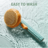Premium Self-Cleaning Pet Brush for Cats & Dogs – Gentle Grooming & Massage Tool