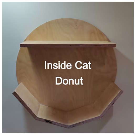 Cat Donut Wall Mount