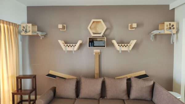 Hexa Wall Mount Basket - Lounger for Cats