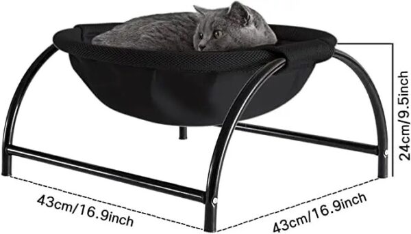 WhatsApp Image 2025-06-19 at 10.02.35_3d2f1e43 Purrly Elevated Mesh Cat Hammock Lounger – Black Metal Frame with Breathable Fabric (43cm Base)"