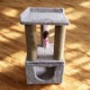 Truffle Cat Tower Scratcher & Cozy Condo – 29" Tall with  2 Scratching Poles