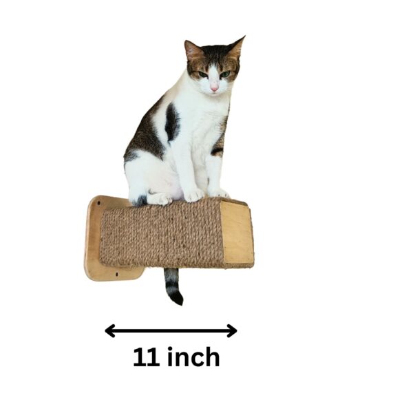 Wall Mount Pop-out Cat Scratcher – Tree-Bark Style Wall Scratching Post for Cats (11")