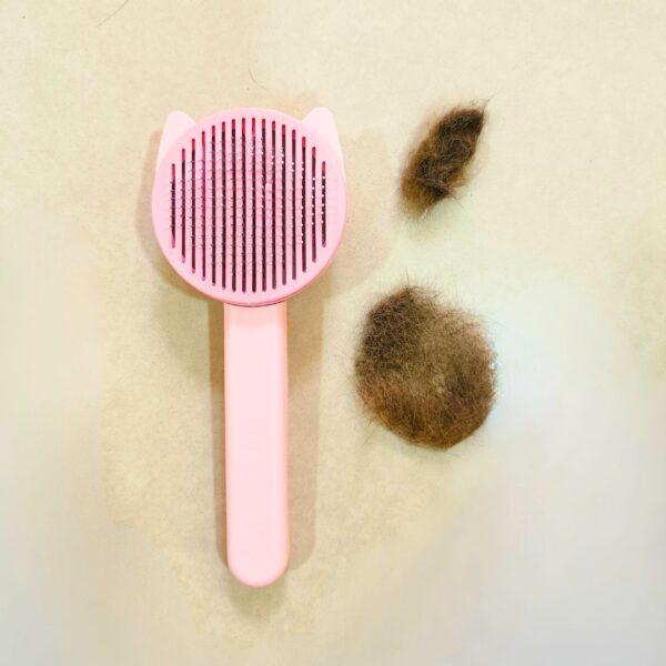 Premium Self-Cleaning Pet Brush for Cats & Dogs – Gentle Grooming & Massage Tool