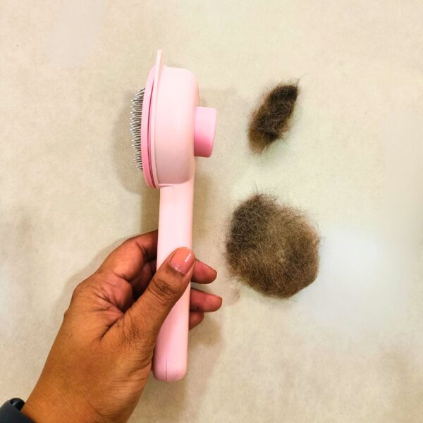 Premium Self-Cleaning Pet Brush for Cats & Dogs – Gentle Grooming & Massage Tool
