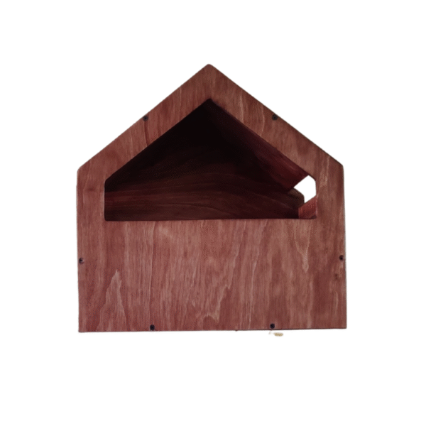 Brownie House Wall Mount for Cats Premium Natural Wood Finish