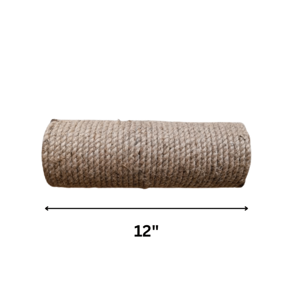 12-Inch Replacement Cat Scratching Post Pole – Compatible with Amazon Basics Cat Towers | Thick Cardboard Tube with Plywood Caps & Durable Jute Rope