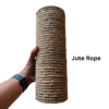 12-Inch Replacement Cat Scratching Post Pole – Compatible with Amazon Basics Cat Towers | Thick Cardboard Tube with Plywood Caps & Durable Jute Rope