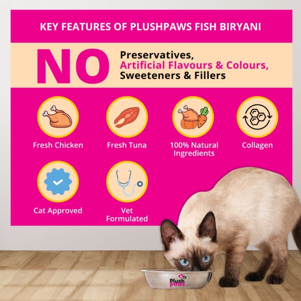 Chicken Biryani with Collagen for Big Cats and Dogs – Protein-Rich, Skin & Joint Care