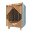 5 Purrly Plywood Hideaway – Fakira Cat Box Side Table (12” x 12" x 14")