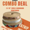 1 COMBO pack Purrly Circle Cardboard Cat Scratcher – Set of 3 | Dual-Sided | 15″ Diameter | Save More
