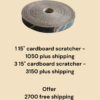 3 x 15 Circle Cardboard scratchers COMBO pack Purrly Circle Cardboard Cat Scratcher – Set of 3 | Dual-Sided | 15″ Diameter | Save More